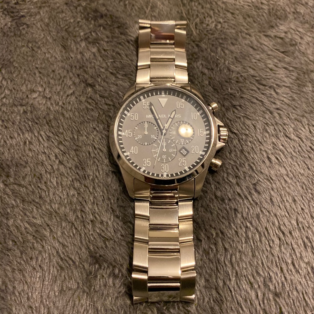 Black & Silver Men’s Michael Kora Watch